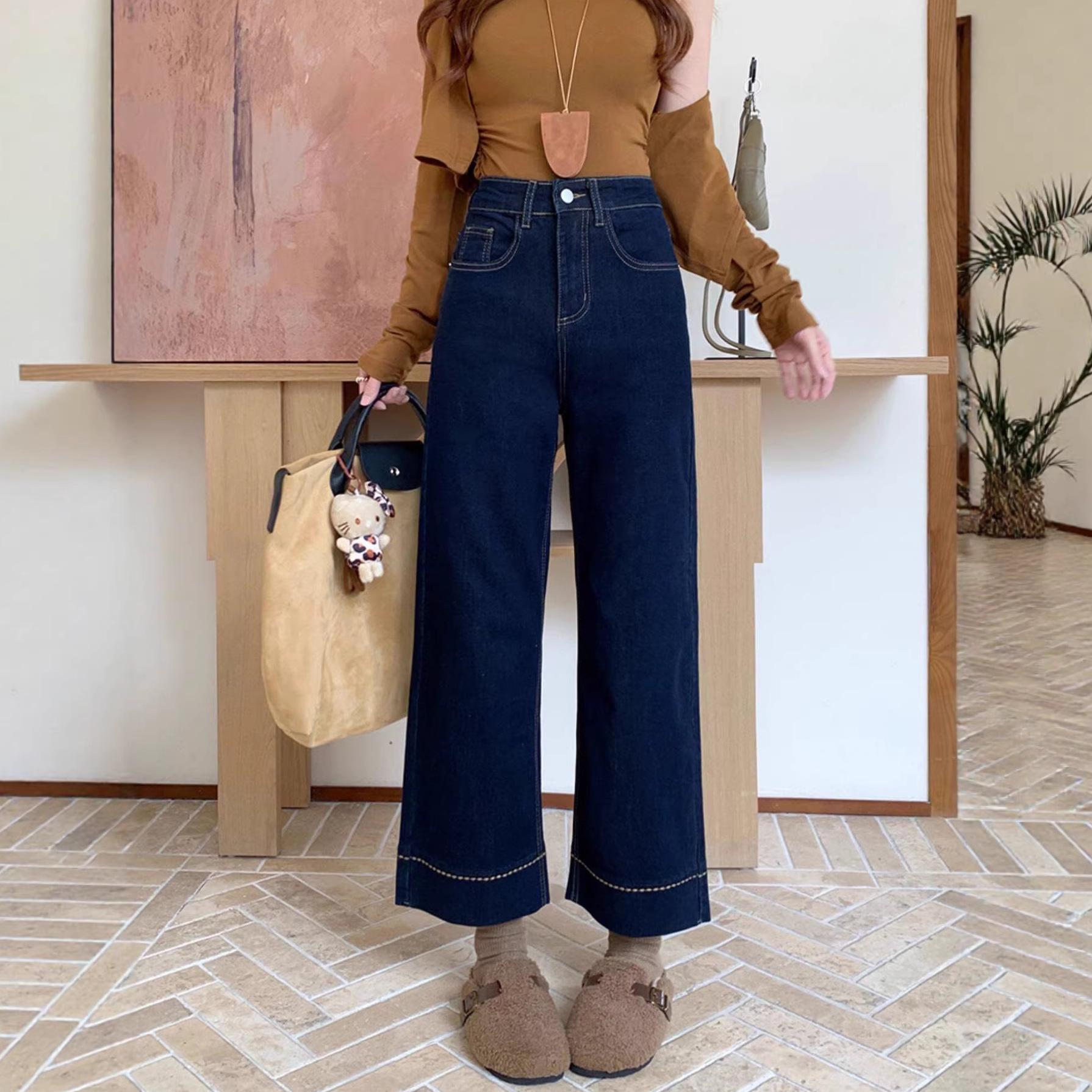 Plus Size Retro High Waist Wide Leg Jeans for Women XXL темно-синий
Plus Size Retro High Waist Wide Leg Jeans for Women XXL темно-синий