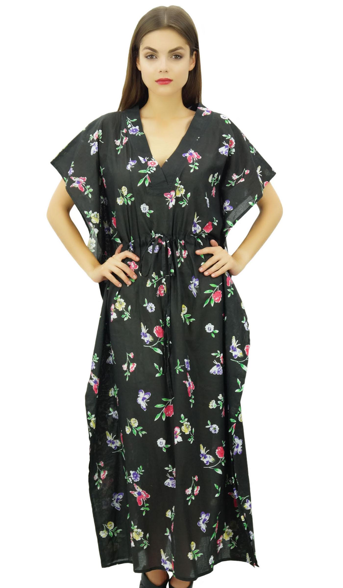 Bimba Women s Floral Caftan Dress Long Maxi Boho Kaftan Cover up with Drawstring 8 чорний
Bimba Women s Floral Caftan Dress Long Maxi Boho Kaftan Cover up with Drawstring 8 чорний