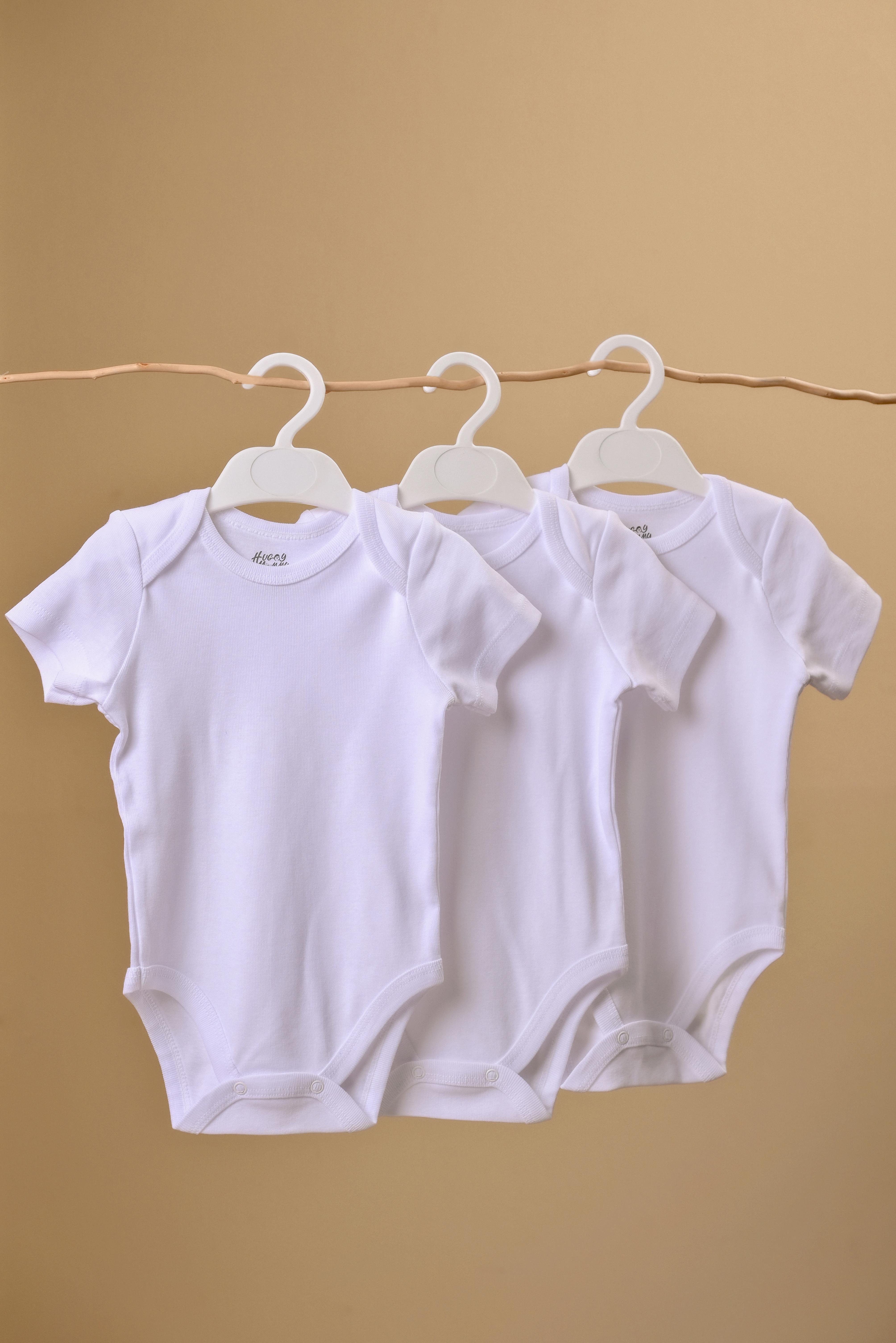Huggy Mommy Premium Ribbed Fabric 100% Organic Cotton Unisex Baby Bodysuit – Short Sleeve Onesie 3-Piece Set with Snap Extender 0-3 Months білий
Huggy Mommy Premium Ribbed Fabric 100% Organic Cotton Unisex Baby Bodysuit – Short Sleeve Onesie 3-Piece Set with Snap Extender 0-3 Months білий