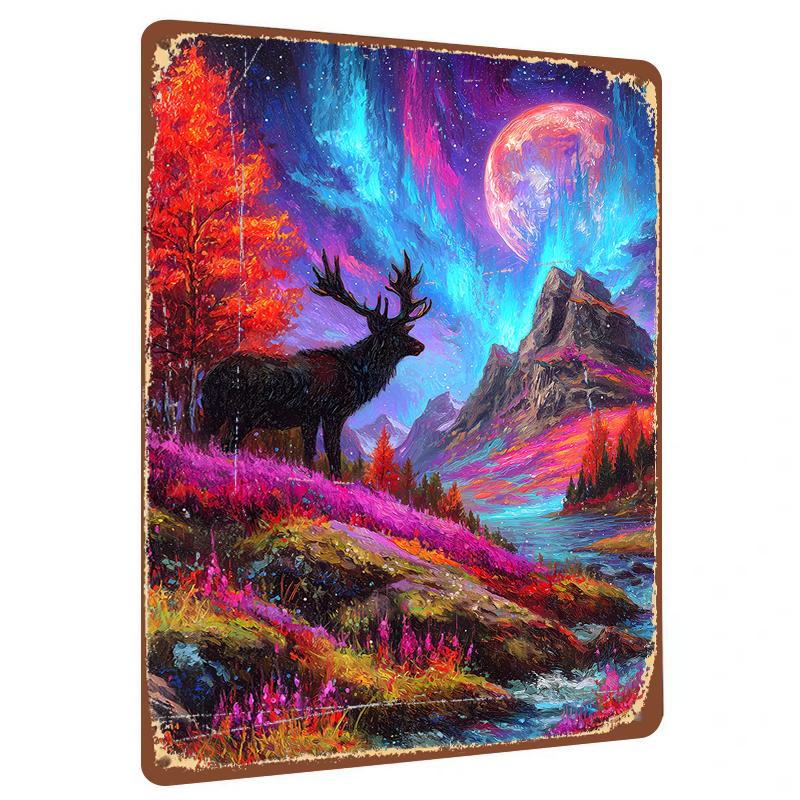 Dreamy Starry Sky Elk Landscape Metal Iron Painting Living Room Wall Art Decor 20x30cm(7.8x11.8inch)
Dreamy Starry Sky Elk Landscape Metal Iron Painting Living Room Wall Art Decor 20x30cm(7.8x11.8inch)