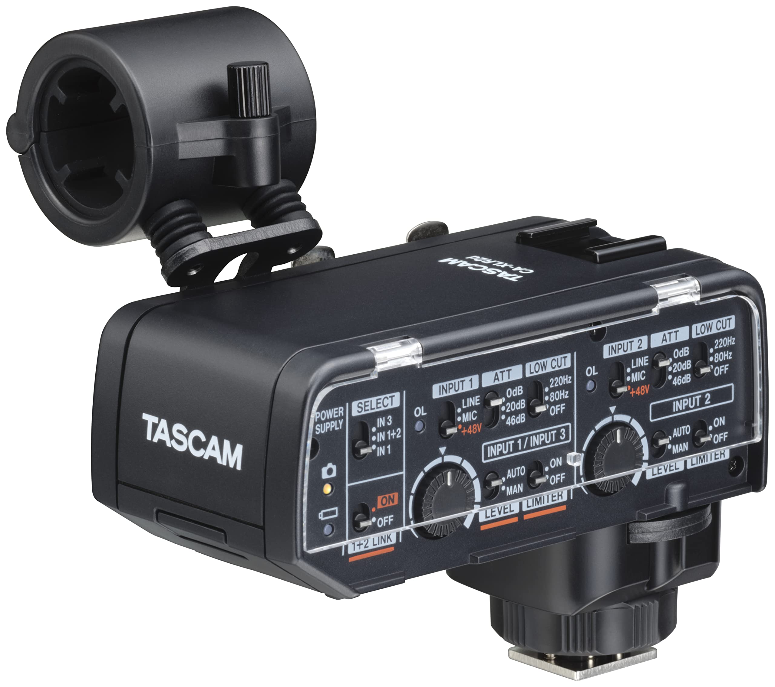 Мікрофонний адаптер TASCAM XLR для бездзеркальних камер Плівка Відео Аудіозапис Інтерв ю Розповсюдження відеопродукції CA-XLR2d-F (Fuji чорний
Мікрофонний адаптер TASCAM XLR для бездзеркальних камер Плівка Відео Аудіозапис Інтерв ю Розповсюдження відеопродукції CA-XLR2d-F (Fuji чорний