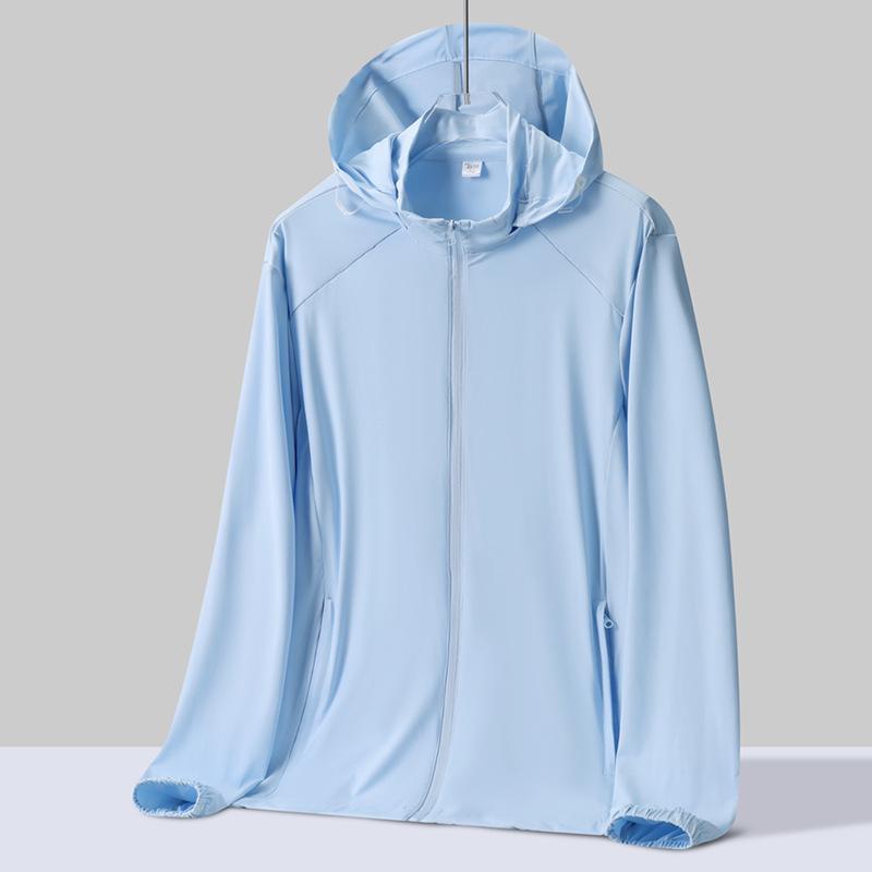 Куртка с защитой от солнца UPF50+ со съемной маской для лица, дышащая, ледяная, с широкими полями - летняя одежда унисекс для улицы XL Women s (Recommended: 105-120 lbs)