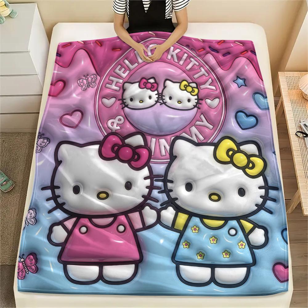 1 шт. Фланелевое одеяло с милым принтом Hello Kitty, Высокое качество, Для всех сезонов, Декор для дома, Тепло и уют, Идеально для рождественских подарков 80cm x 120cm
1 шт. Фланелевое одеяло с милым принтом Hello Kitty, Высокое качество, Для всех сезонов, Декор для дома, Тепло и уют, Идеально для рождественских подарков 80cm x 120cm