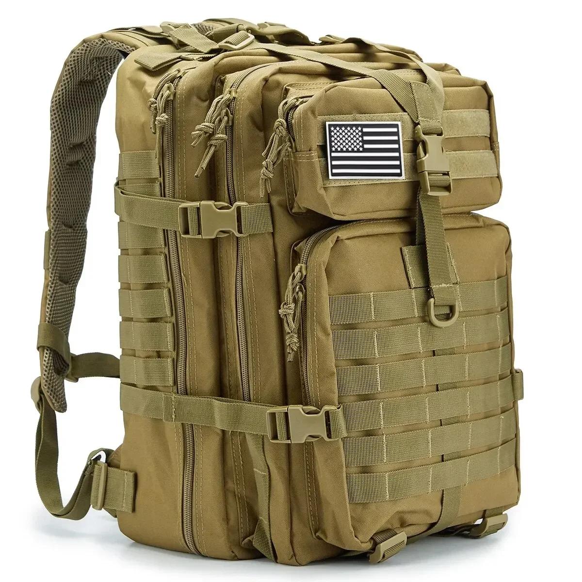 45L Man Tactical Backpacks Survival Traveling Bags Hking Outdoor 3P Assault Pack EDC Molle Pack For Trekking Hunting Bag хакі
45L Man Tactical Backpacks Survival Traveling Bags Hking Outdoor 3P Assault Pack EDC Molle Pack For Trekking Hunting Bag хакі