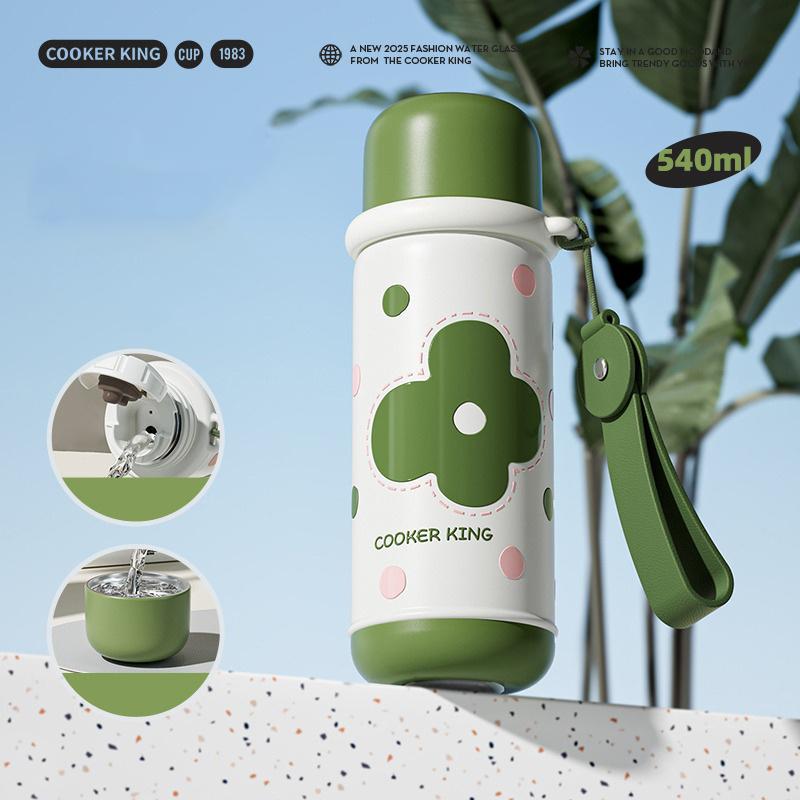 COOKER KING 540ML Thermoses Insulated Water Bottle 316 Stainless Steel Thermos Cup for Children Insulation and Cold Water Cup 501-600ml зелений
COOKER KING 540ML Thermoses Insulated Water Bottle 316 Stainless Steel Thermos Cup for Children Insulation and Cold Water Cup 501-600ml зелений