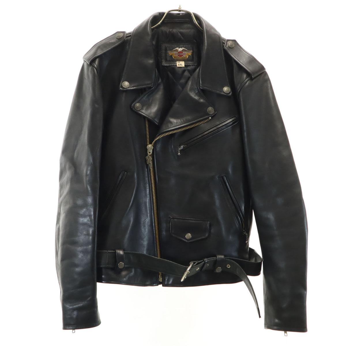 HARLEY DAVIDSON 90s Old leather Double riders jacket XXL black Big Size Men s Used
HARLEY DAVIDSON 90s Old leather Double riders jacket XXL black Big Size Men s Used