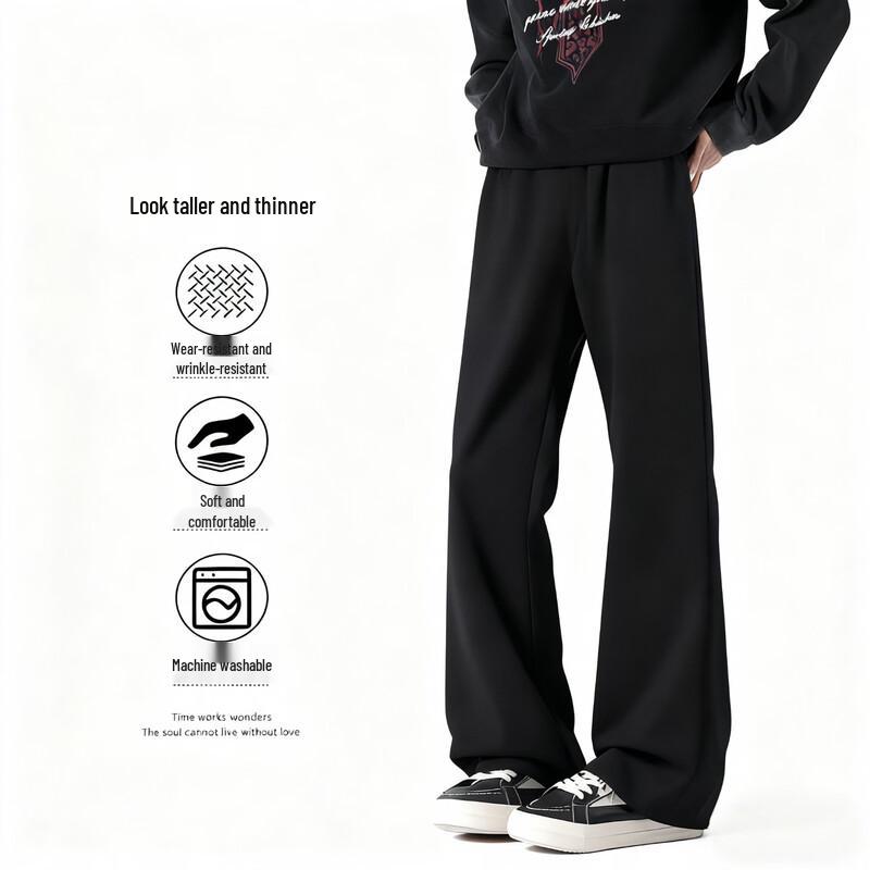 Мужские модные повседневные брюки свободного кроя с прямыми штанинами XL
Мужские модные повседневные брюки свободного кроя с прямыми штанинами XL