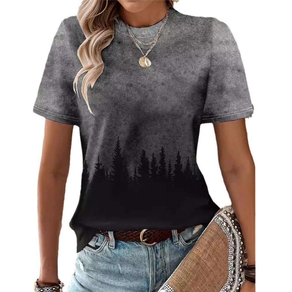 Summer Casual Comfortable Women s Fashion Printing Round Neck Short Sleeved Plus Size T-shirt 6XL сірий
Summer Casual Comfortable Women s Fashion Printing Round Neck Short Sleeved Plus Size T-shirt 6XL сірий