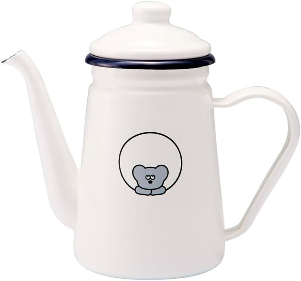 Toyoho ANDY THE MOUSE Enamel Cafe Pot, White, Size: Approx. W21.5 x D11 x H19.5, AMJ-2305
Toyoho ANDY THE MOUSE Enamel Cafe Pot, White, Size: Approx. W21.5 x D11 x H19.5, AMJ-2305