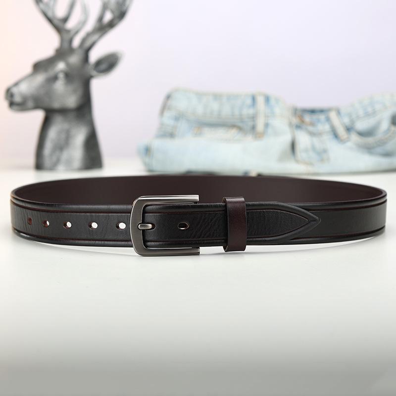 Belt Men S Leather Perforated Belt Men S Pin Buckle Casual Cowhide Business Fashion Belt 110cm чорний
Belt Men S Leather Perforated Belt Men S Pin Buckle Casual Cowhide Business Fashion Belt 110cm чорний