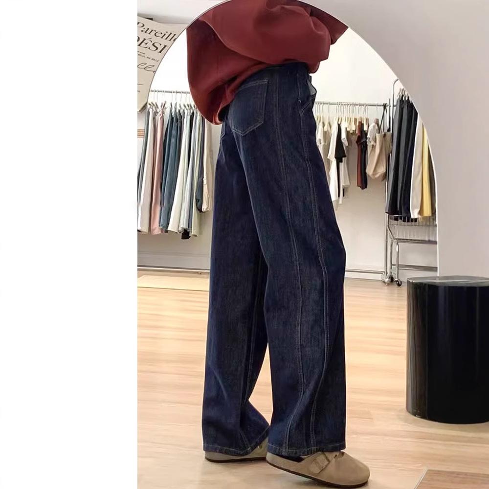Women s High Waist Dark Blue Retro Wide-Leg Jeans - Autumn/Winter Slimming, Floor-Length, Loose Fit 4XL темно-синий
Women s High Waist Dark Blue Retro Wide-Leg Jeans - Autumn/Winter Slimming, Floor-Length, Loose Fit 4XL темно-синий