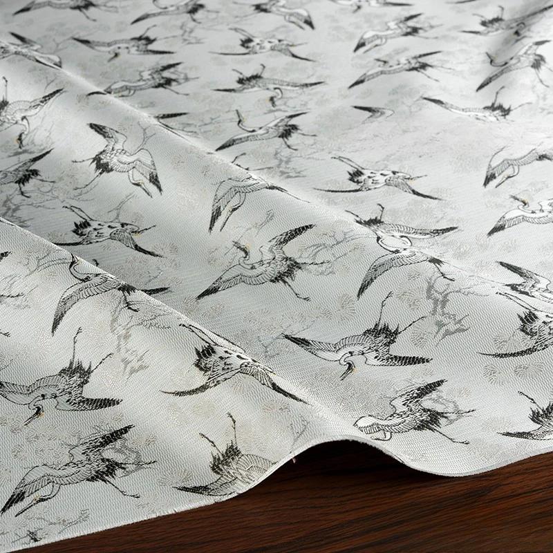 Fairy Crane Flying Brocade Fabric Soft Silky Smooth New Chinese Style Jacket Vest Fabric Diy Sewing By Meters Material 100x150cm
Fairy Crane Flying Brocade Fabric Soft Silky Smooth New Chinese Style Jacket Vest Fabric Diy Sewing By Meters Material 100x150cm
