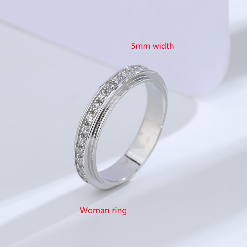 Buyee 925 Sterling Silver Couples Ring White Zircon Ring Finger Ring for Women Men Fashion Classic Wedding Fine Jewelry Circle 5
Buyee 925 Sterling Silver Couples Ring White Zircon Ring Finger Ring for Women Men Fashion Classic Wedding Fine Jewelry Circle 5