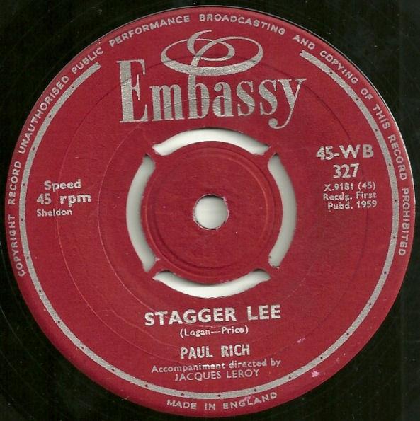 7inch Record PAUL RICH Does Your Chewing Gum Lose Its Flav 45WB327 Embassy 1959 UK Rock Used
7inch Record PAUL RICH Does Your Chewing Gum Lose Its Flav 45WB327 Embassy 1959 UK Rock Used
