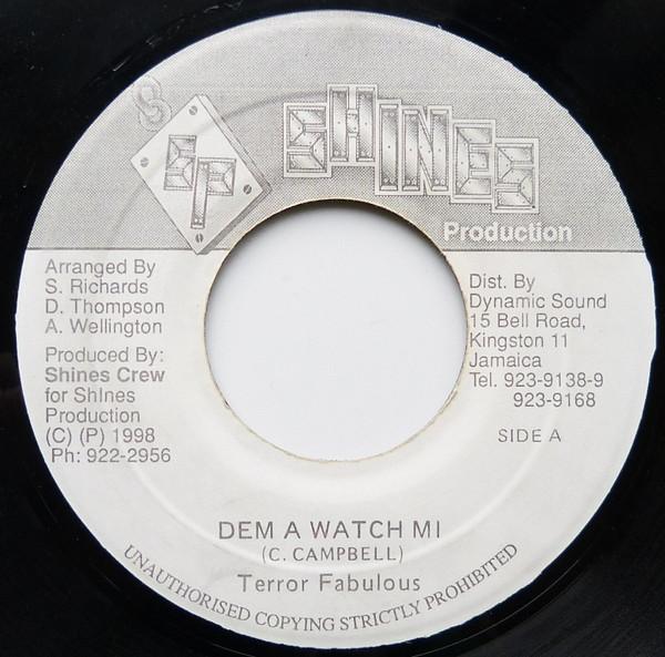 7inch Record TERROR FABULOUS, DEMO DELGADO - Dem A Watch Me NONE Shines Producti 1997 Jamaica Reggae, Ska & Dub Used
7inch Record TERROR FABULOUS, DEMO DELGADO - Dem A Watch Me NONE Shines Producti 1997 Jamaica Reggae, Ska & Dub Used