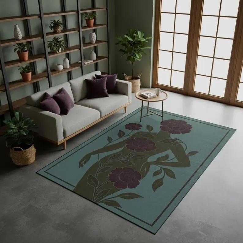 Minimalist Color Block Rug Abstract Earth Tone Area Mat Terracotta and Sage Decor Non-Slip Washable Rug Modern Simple Carpet 40x60cm
Minimalist Color Block Rug Abstract Earth Tone Area Mat Terracotta and Sage Decor Non-Slip Washable Rug Modern Simple Carpet 40x60cm