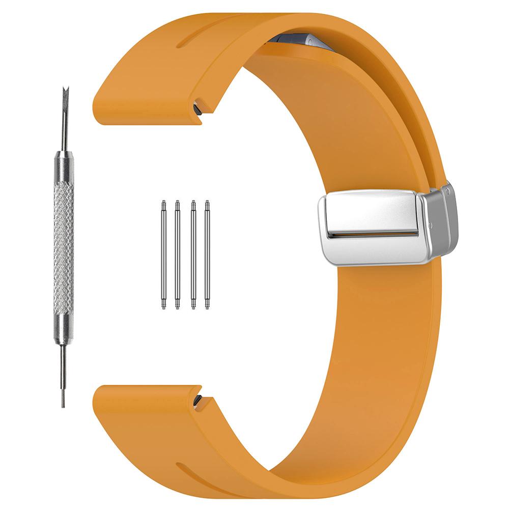 For Huawei Watch GT 4 46mm/Garmin Forerunner 570 47mm/Venu 3 22mm Silicone Watch Strap Magnetic Silver Buckle Band Dark Yellow
For Huawei Watch GT 4 46mm/Garmin Forerunner 570 47mm/Venu 3 22mm Silicone Watch Strap Magnetic Silver Buckle Band Dark Yellow