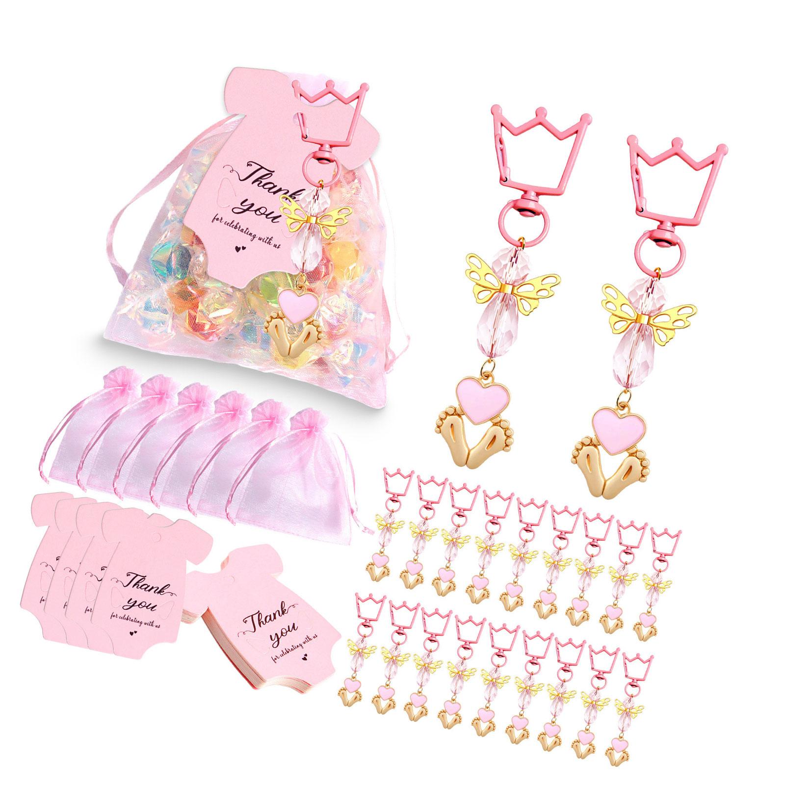 20pcs Handmade Keychains Set with Thank You Cards for Weddings and Baby Showers Practical Baptism Party Supplies розовый
20pcs Handmade Keychains Set with Thank You Cards for Weddings and Baby Showers Practical Baptism Party Supplies розовый
