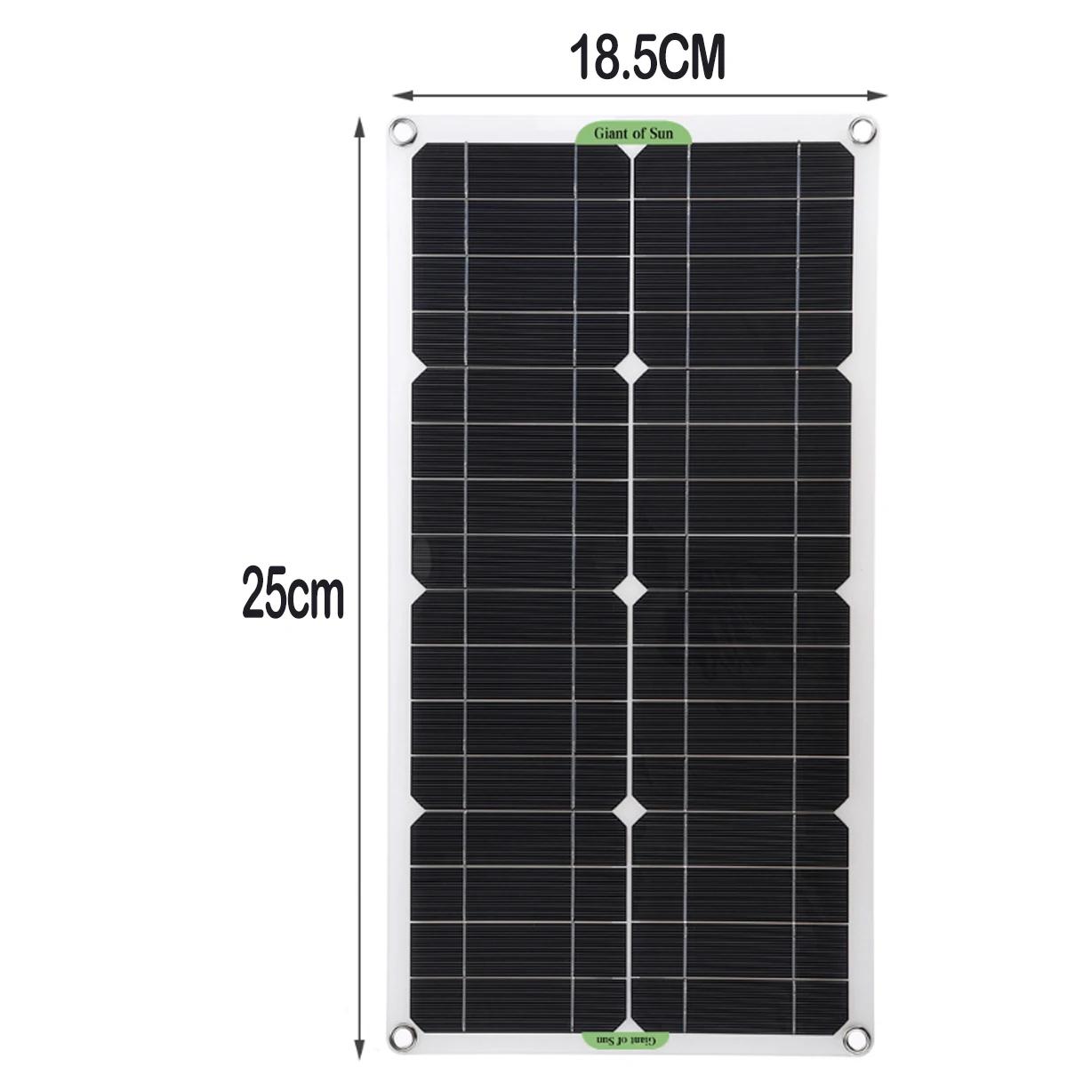 Single Crystal Solar Panel Dual USB DC Single Crystal Semi-Flexible Solar Charger Suitable For Caravan Camper Battery Charg 2025 чёрный
Single Crystal Solar Panel Dual USB DC Single Crystal Semi-Flexible Solar Charger Suitable For Caravan Camper Battery Charg 2025 чёрный
