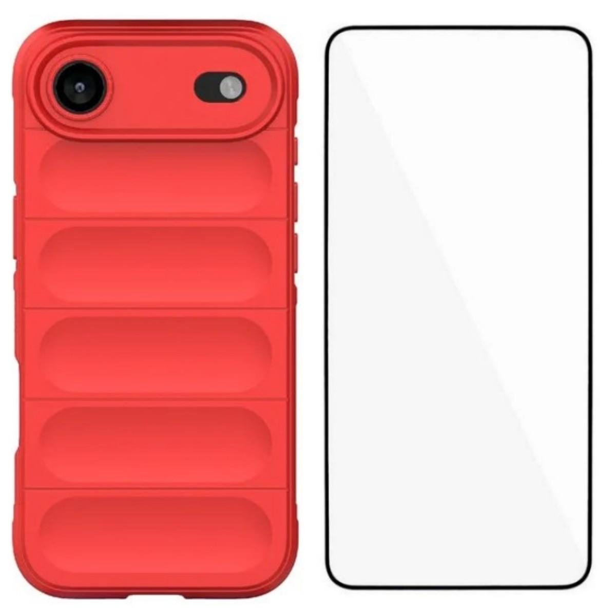 For iPhone 17 Air TPU Case WANLONFENG HD Series Anti Slip Phone Cover with Tempered Glass Red
For iPhone 17 Air TPU Case WANLONFENG HD Series Anti Slip Phone Cover with Tempered Glass Red