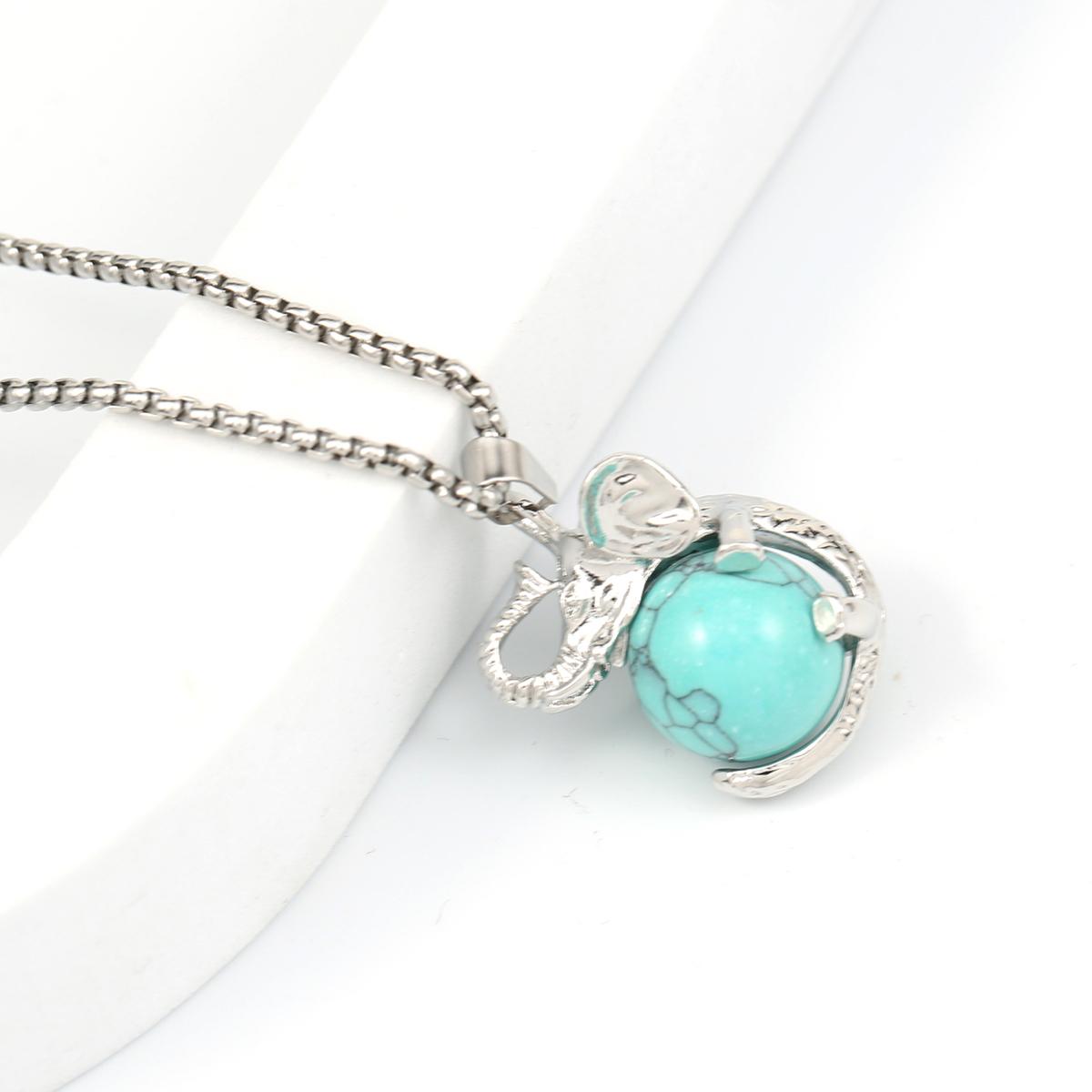 Женское ожерелье из натурального камня агаты/розовый кварц кулон в форме слона металлические цепочки подвески для женщин любовь романтический подарок Blue Turquoise
Женское ожерелье из натурального камня агаты/розовый кварц кулон в форме слона металлические цепочки подвески для женщин любовь романтический подарок Blue Turquoise