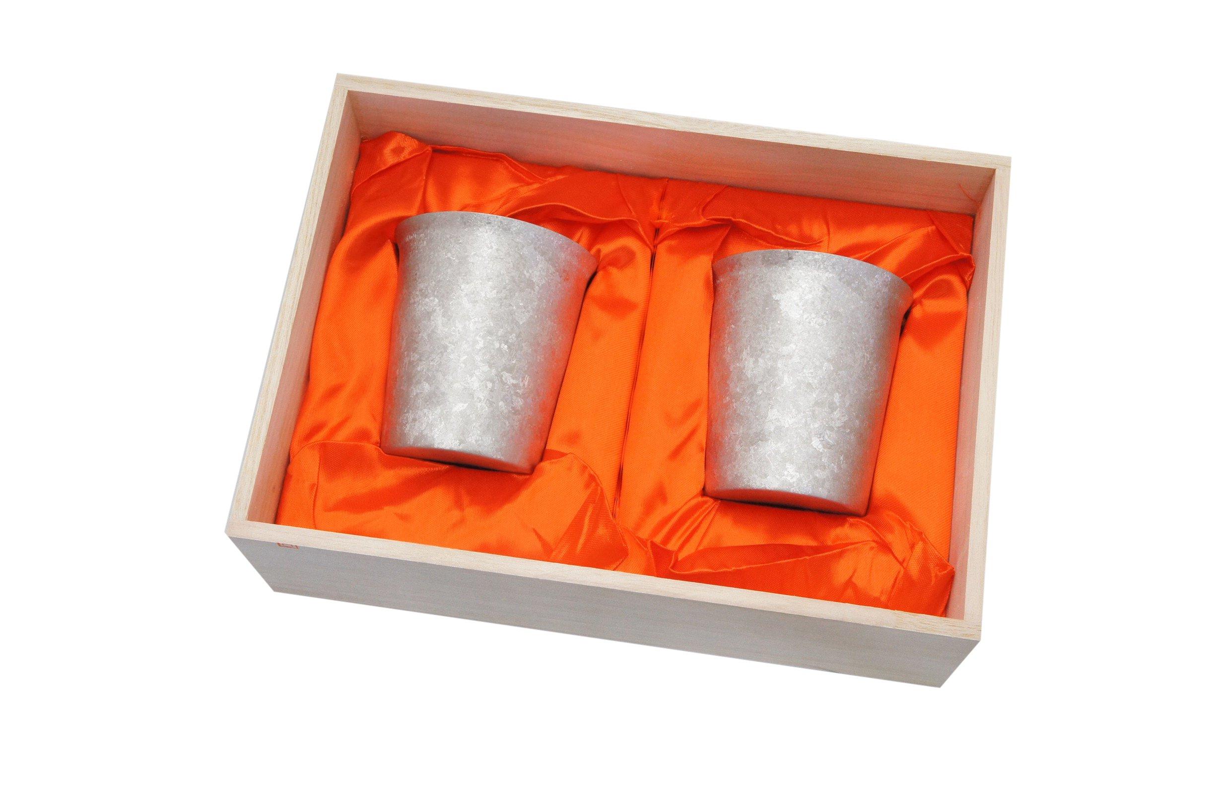 HORIE (T14KMS250SET) Titanium Double-walled Tumbler, Kiln-Crafted, Wide Mouth, 250cc, Set of 2, Silver, Made in Tsubame, Niigata Prefecture
HORIE (T14KMS250SET) Titanium Double-walled Tumbler, Kiln-Crafted, Wide Mouth, 250cc, Set of 2, Silver, Made in Tsubame, Niigata Prefecture