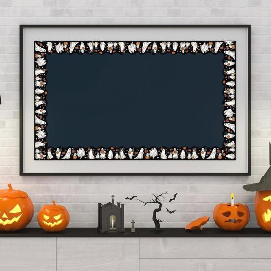 Yousheng 59 Ft Halloween Bulletin Board Border Self Adhesive Ghost Boo Pumpkin Scalloped Die Cut Border Trim Roll for Office Home Classroom Party Wall 1pc
Yousheng 59 Ft Halloween Bulletin Board Border Self Adhesive Ghost Boo Pumpkin Scalloped Die Cut Border Trim Roll for Office Home Classroom Party Wall 1pc