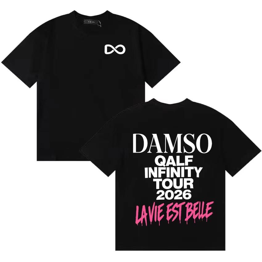 Singer French Damso Classic Qalf Infinity Symbol Letters Print Fashion Neck cotton Tshrit Oversized unisex S
Singer French Damso Classic Qalf Infinity Symbol Letters Print Fashion Neck cotton Tshrit Oversized unisex S