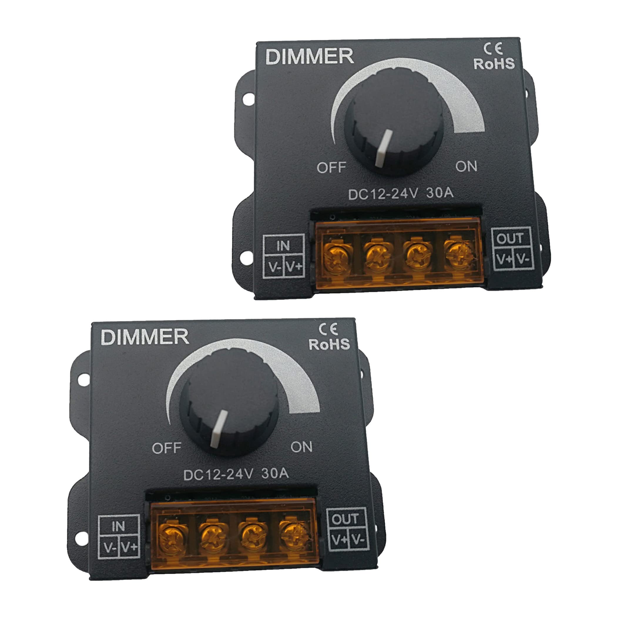 HAMILO dimmer switch dimmer controller volume type DC set approx. 12-24V 2-piece 
HAMILO dimmer switch dimmer controller volume type DC set approx. 12-24V 2-piece
