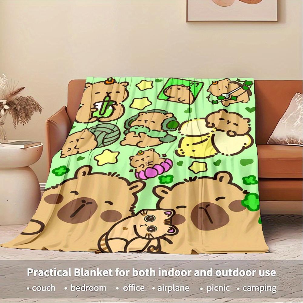 1pc Capybara,Cartoon Characters,Playful Scene Digital Print Flannel Blanket - Contemporary Style, Suitable for All Seasons, Perfect for Home 150x180cm
1pc Capybara,Cartoon Characters,Playful Scene Digital Print Flannel Blanket - Contemporary Style, Suitable for All Seasons, Perfect for Home 150x180cm