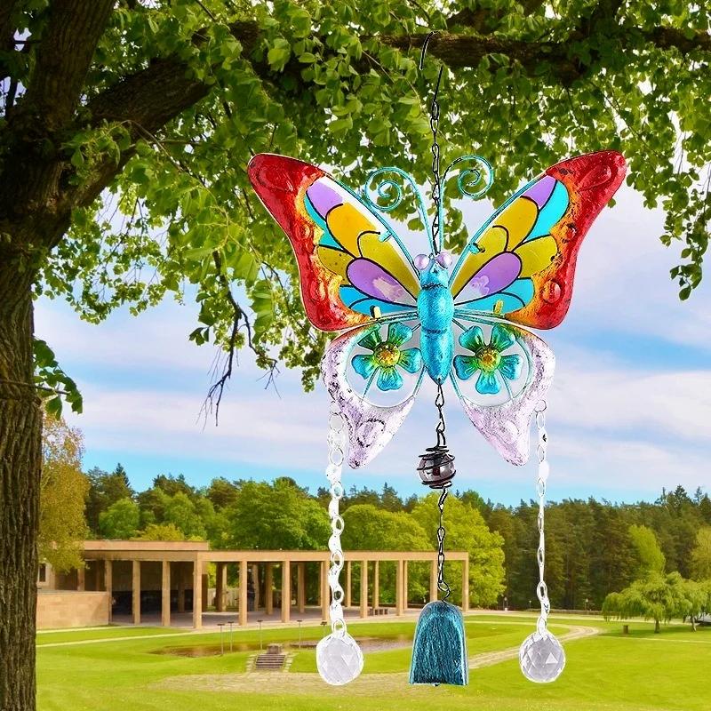 Butterfly Wind Chime Ornament Home Pastoral Style Colorful Printed Butterfly Double Layer Crystal Ball Bell Ornament
Butterfly Wind Chime Ornament Home Pastoral Style Colorful Printed Butterfly Double Layer Crystal Ball Bell Ornament