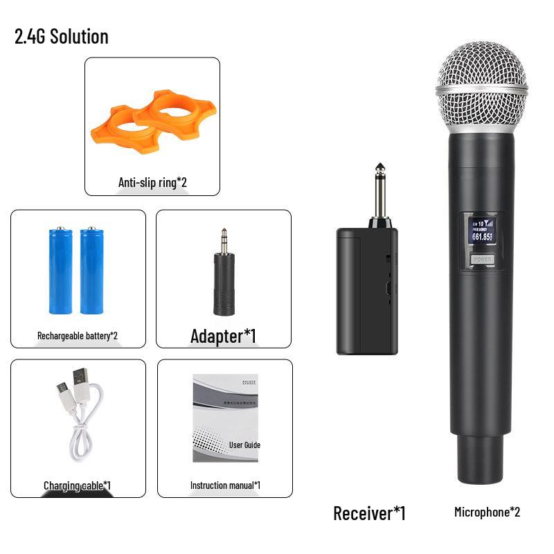 J.I.Y E5 Wireless Lapel/Car Mic for Live Broadcasts with Anti-Howling Sound Card English
J.I.Y E5 Wireless Lapel/Car Mic for Live Broadcasts with Anti-Howling Sound Card English