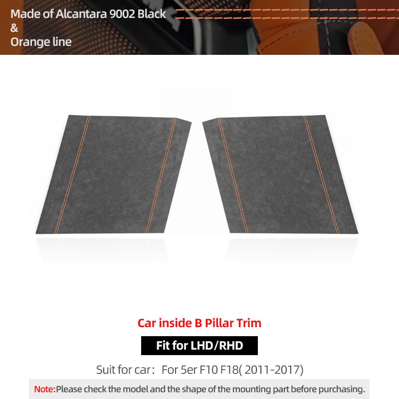 For BMW F10 F18 Series 5 Made of Alcantara Car Interior Tuning Center B Pillars Panel Trim Frame Performance Sticker Accessories помаранчевий
For BMW F10 F18 Series 5 Made of Alcantara Car Interior Tuning Center B Pillars Panel Trim Frame Performance Sticker Accessories помаранчевий