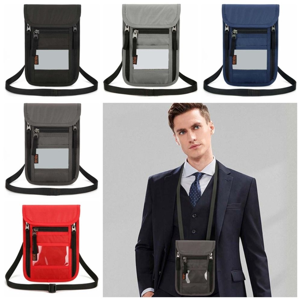 Anti-loss Credential Storage Bag Large Capacity Nylon Men s Wallet RFID Passport Bag Travel синій
Anti-loss Credential Storage Bag Large Capacity Nylon Men s Wallet RFID Passport Bag Travel синій