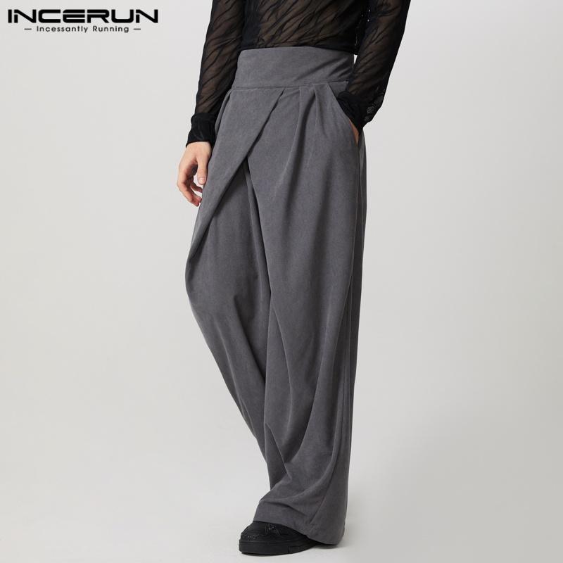INCERUN Мужские брюки с высокой талией, с перекрещенной передней частью и длинными прямыми штанинами, на молнии сзади 2XL серый
INCERUN Мужские брюки с высокой талией, с перекрещенной передней частью и длинными прямыми штанинами, на молнии сзади 2XL серый