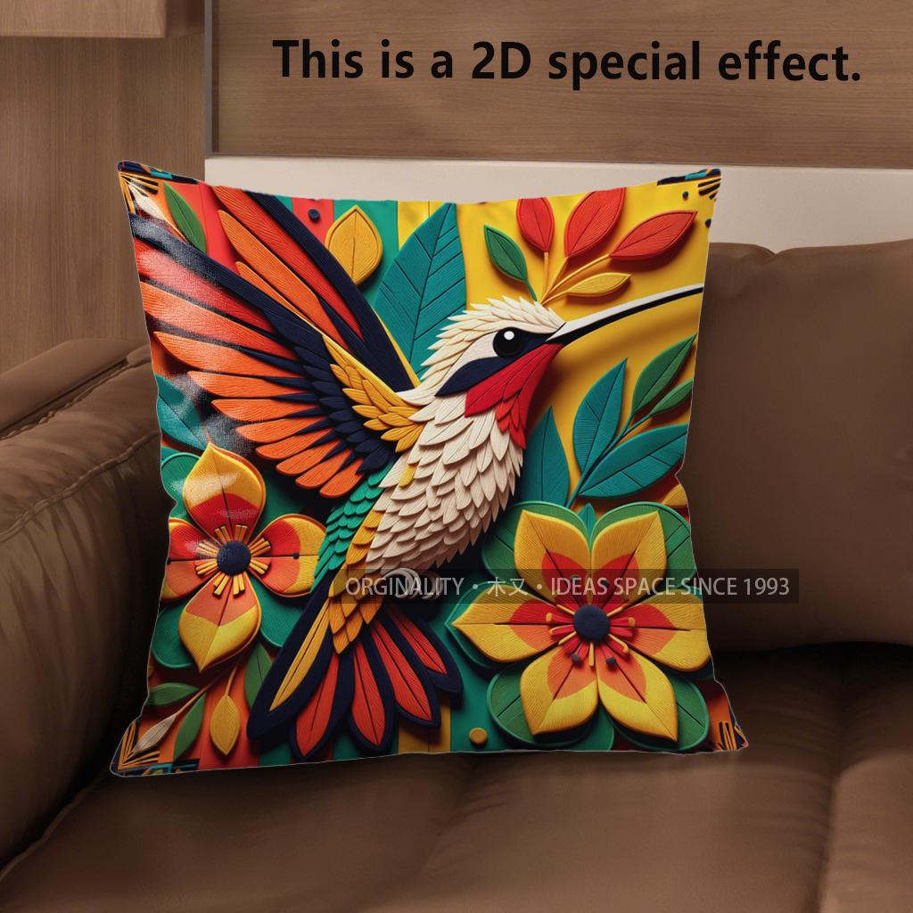 2D Boho Tropical Hummingbird Floral Throw Pillow Covers Pattern Cushion Cover Suitable For Sofa Bedroom Car Pillow Cover 40x40cm
2D Boho Tropical Hummingbird Floral Throw Pillow Covers Pattern Cushion Cover Suitable For Sofa Bedroom Car Pillow Cover 40x40cm
