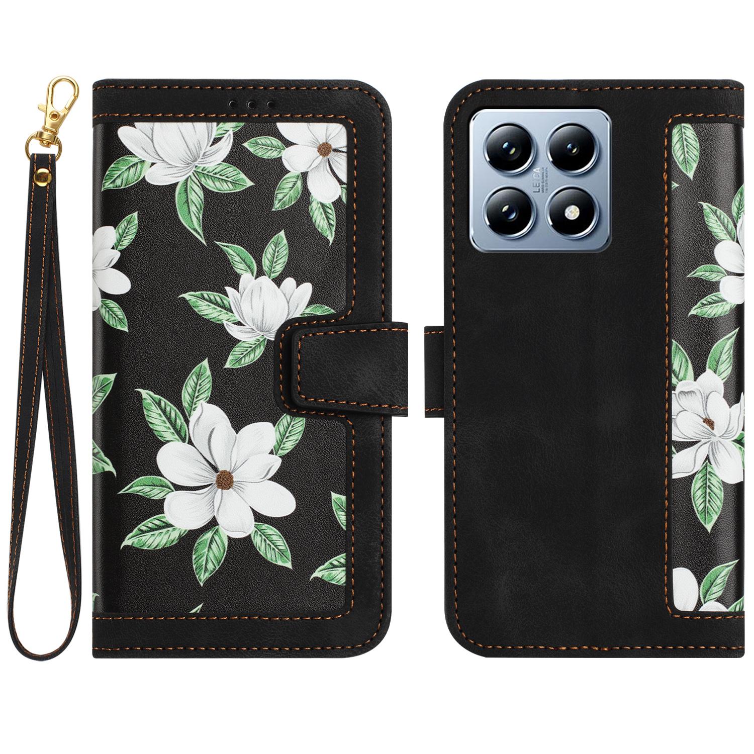 For Xiaomi 14T Case PU Leather Floral Phone Cover with Card Slots Black
For Xiaomi 14T Case PU Leather Floral Phone Cover with Card Slots Black