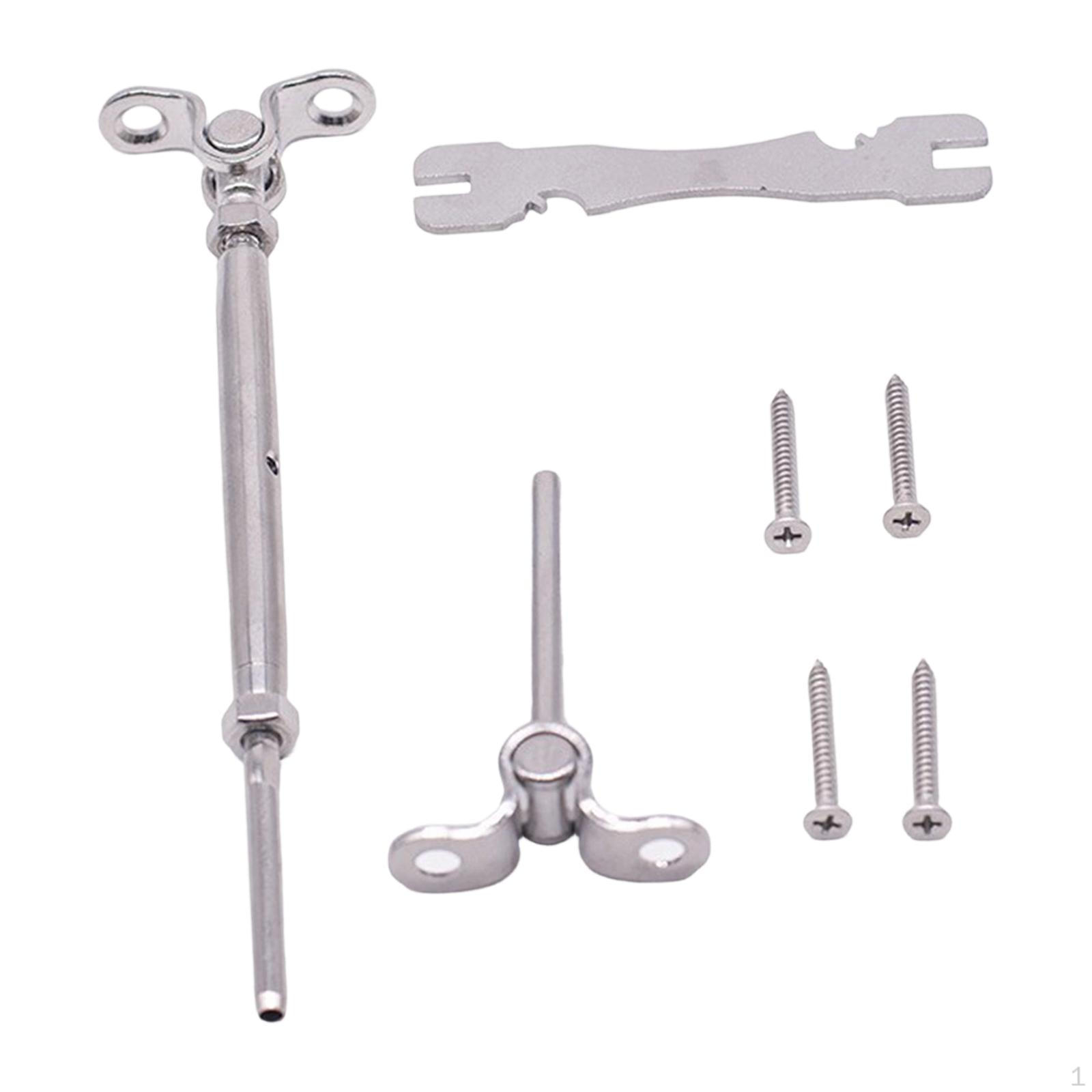 Kit Tensioner Hardware Fitting Stainless Steel Cable Rotating Connector Installation Suitable for Silver Style A
Kit Tensioner Hardware Fitting Stainless Steel Cable Rotating Connector Installation Suitable for Silver Style A