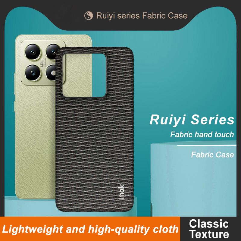 IMAK Ruiyi Series for Xiaomi 14T Case Classic Fabric Texture Leather +PC Phone Cover Dark Grey
IMAK Ruiyi Series for Xiaomi 14T Case Classic Fabric Texture Leather +PC Phone Cover Dark Grey