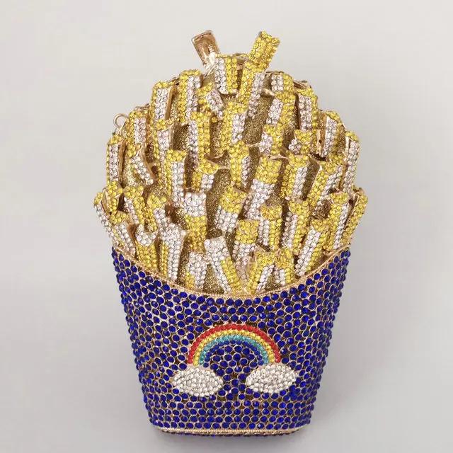 Boutique De FGG (in stock) French Fries Chips Clutch Minaudiere Bag Women Crystal Evening Bag Wedding Rhinestone Handbag Purse Mini Clutch
Boutique De FGG (in stock) French Fries Chips Clutch Minaudiere Bag Women Crystal Evening Bag Wedding Rhinestone Handbag Purse Mini Clutch