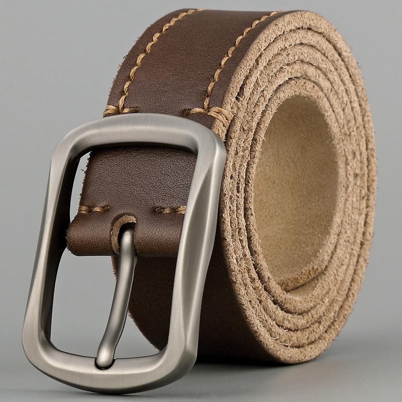 Мужской ремень из натуральной кожи с пряжкой из натуральной коровьей кожи первого слоя, повседневный ремень ручной работы в стиле ретро для мужчин из коровьей кожи 125cm
Мужской ремень из натуральной кожи с пряжкой из натуральной коровьей кожи первого слоя, повседневный ремень ручной работы в стиле ретро для мужчин из коровьей кожи 125cm