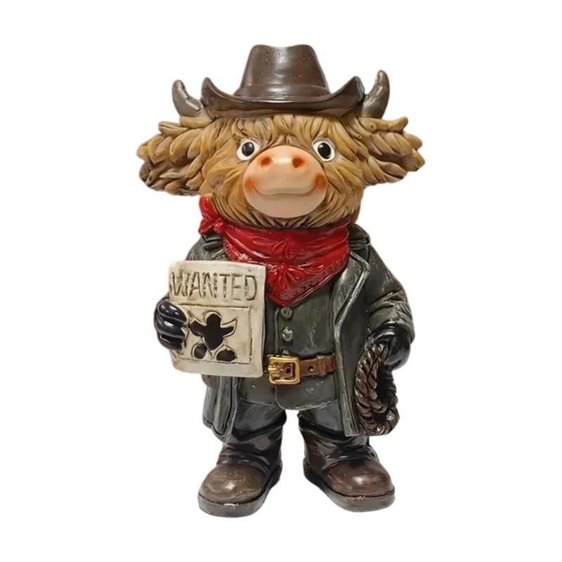 Western Cow boy Highlands Cow Figurines Farmhouse Decors,Animal Statue Ornament Garden Bookshelfs Decors Calf Lover
Western Cow boy Highlands Cow Figurines Farmhouse Decors,Animal Statue Ornament Garden Bookshelfs Decors Calf Lover