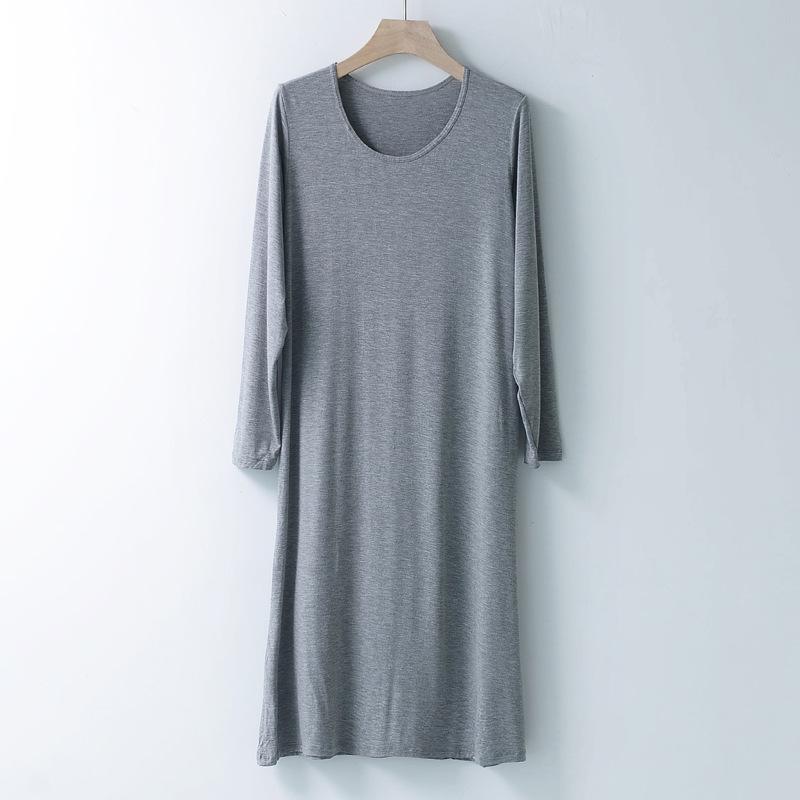 Женская ночная рубашка из модала с длинными рукавами – свободная, тонкая, идеальная для весенних и летних пижам Long 100cm
Женская ночная рубашка из модала с длинными рукавами – свободная, тонкая, идеальная для весенних и летних пижам Long 100cm