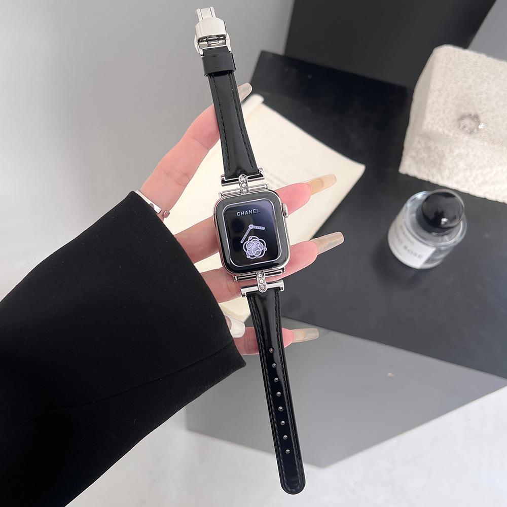Rhinestone Decor Strap For Apple Watch Series 10 42mm/9 8 7 41mm/SE (2023) SE (2022) SE 6 5 4 40mm/3 2 1 38mm Genuine Cow Leather Band Brown+Gold Buckle
Rhinestone Decor Strap For Apple Watch Series 10 42mm/9 8 7 41mm/SE (2023) SE (2022) SE 6 5 4 40mm/3 2 1 38mm Genuine Cow Leather Band Brown+Gold Buckle