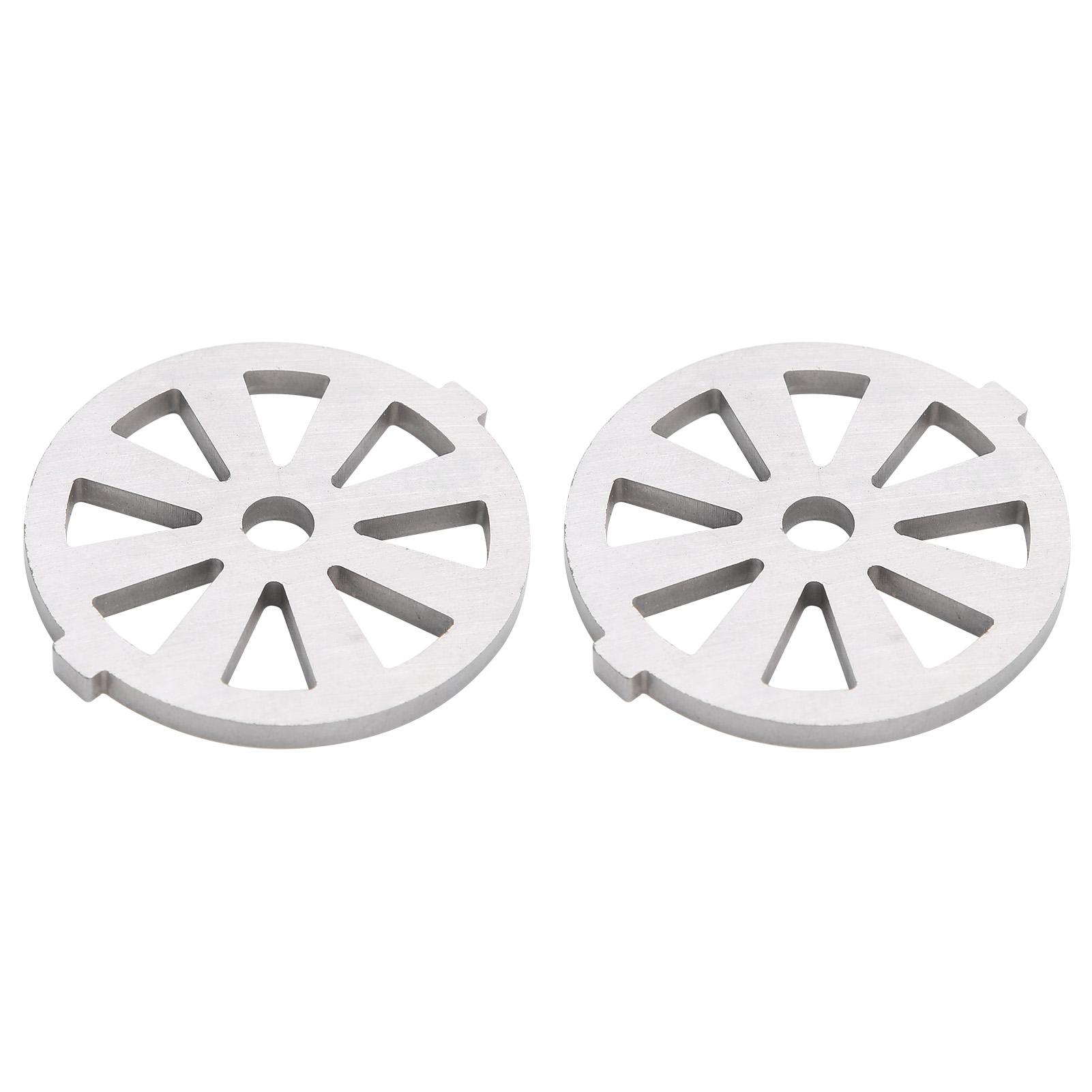 2 шт. Лезвие для мясорубки 304 Нержавеющая сталь Режущая пластина 7 мм 0,3 дюйма ID для мясорубки 5# Тип B Type 1
2 шт. Лезвие для мясорубки 304 Нержавеющая сталь Режущая пластина 7 мм 0,3 дюйма ID для мясорубки 5# Тип B Type 1