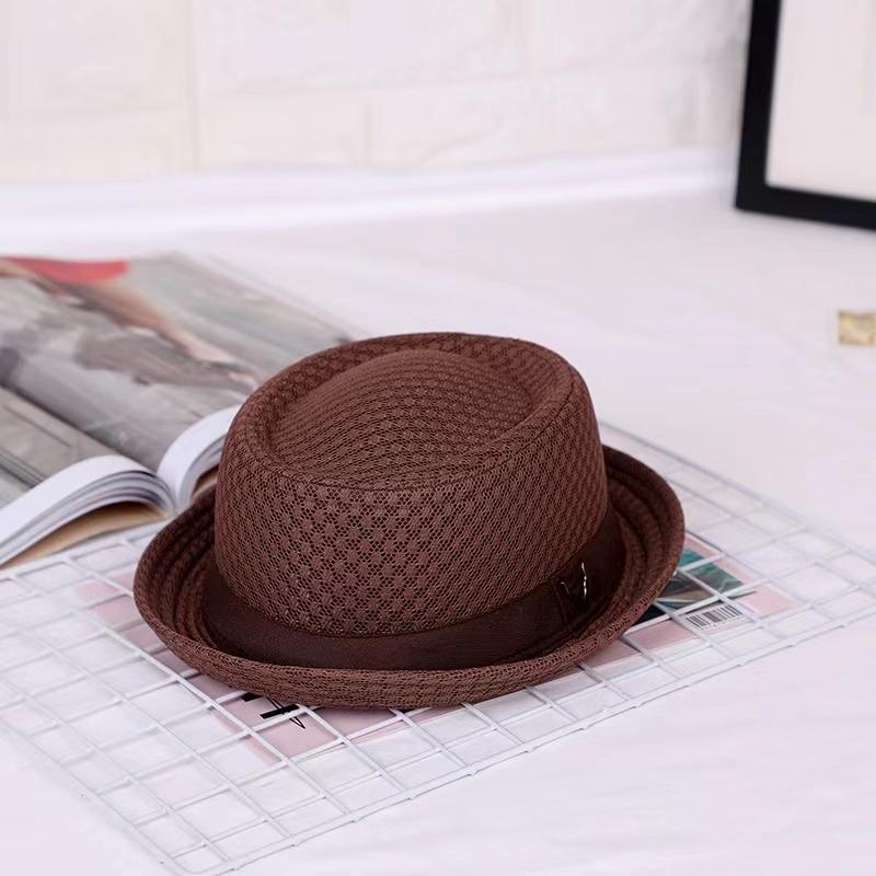 New Breathable Hat England Mesh Flat Straw Hat Retro England Jazz Foldable Sun Hats Panama Casual Pa 56-58CM кавовий
New Breathable Hat England Mesh Flat Straw Hat Retro England Jazz Foldable Sun Hats Panama Casual Pa 56-58CM кавовий