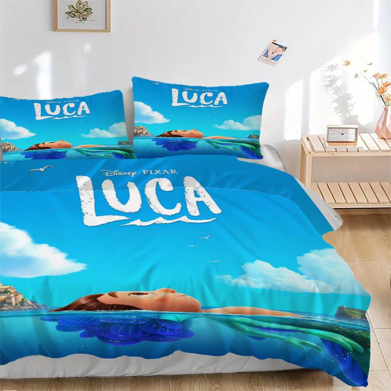 3pcs Disney Luca Quilt Set Soft and Comfortable Bedroom, Guest Room and Dorm Decor Bedding Set Q019 135x200cm
3pcs Disney Luca Quilt Set Soft and Comfortable Bedroom, Guest Room and Dorm Decor Bedding Set Q019 135x200cm