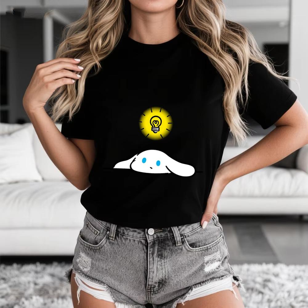 2026 Summer Cinnamoroll Bright Idea Print Cotton Womens T Shirt Casual Comfort Soft Breathable Top S
2026 Summer Cinnamoroll Bright Idea Print Cotton Womens T Shirt Casual Comfort Soft Breathable Top S