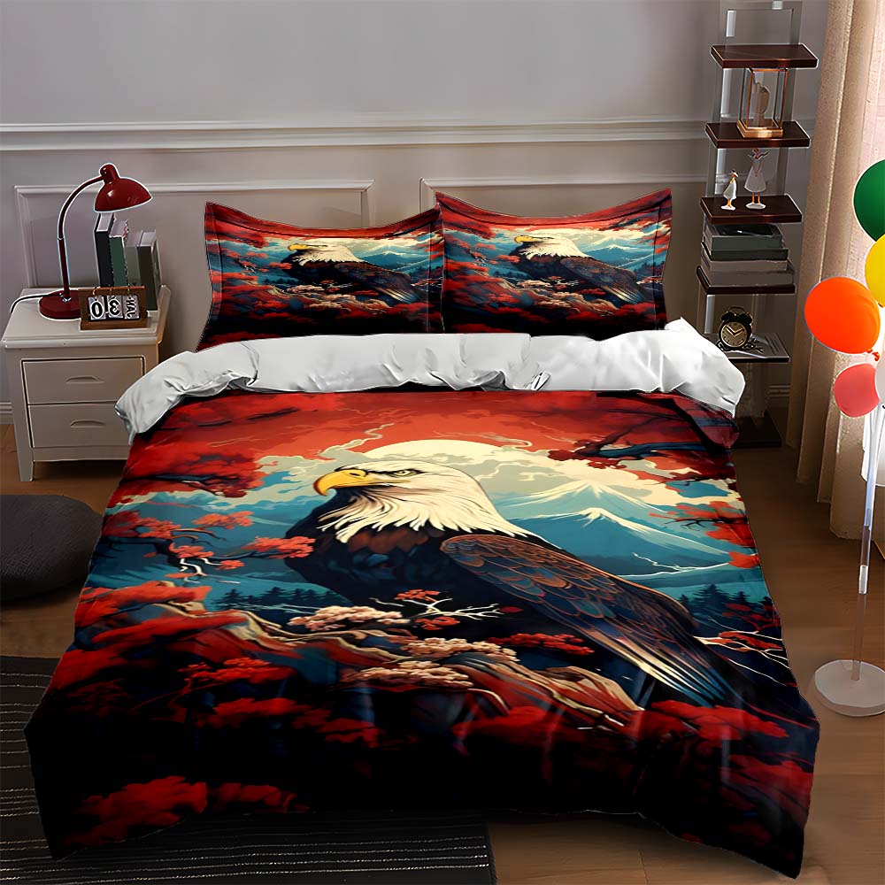 Eagle mountain landscape. Bedding Duvet cover sets Duvet covers Pillowcases gifts (1 * Duvet Cover 2 * Pillowcases, without duvet insert) 135x200cm
Eagle mountain landscape. Bedding Duvet cover sets Duvet covers Pillowcases gifts (1 * Duvet Cover 2 * Pillowcases, without duvet insert) 135x200cm