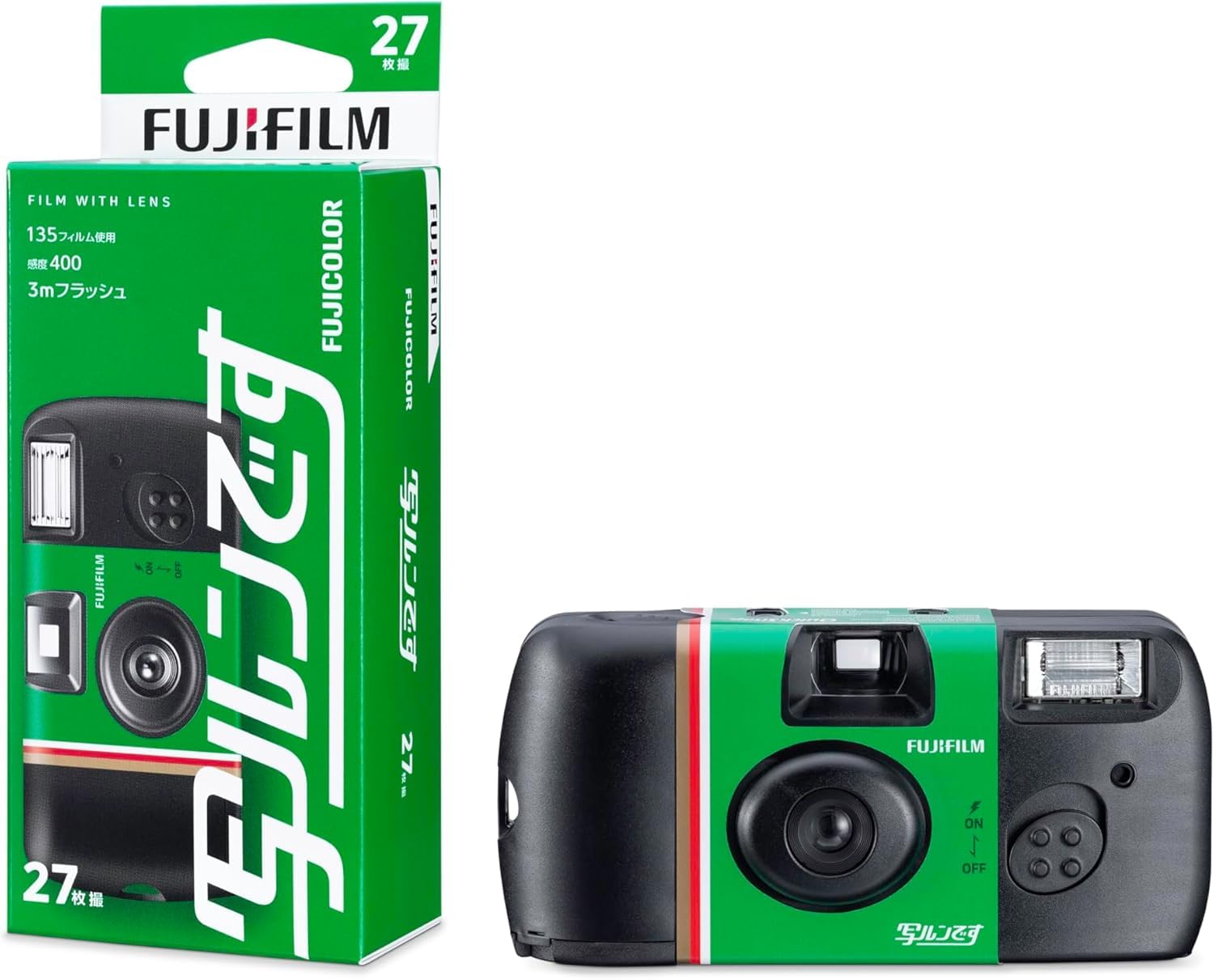 Fujifilm Fujicolor lens film disposable camera standard type Simple Ace 27 shots Utsurundesu camera new model 2025 Comes with company name sticker
Fujifilm Fujicolor lens film disposable camera standard type Simple Ace 27 shots Utsurundesu camera new model 2025 Comes with company name sticker